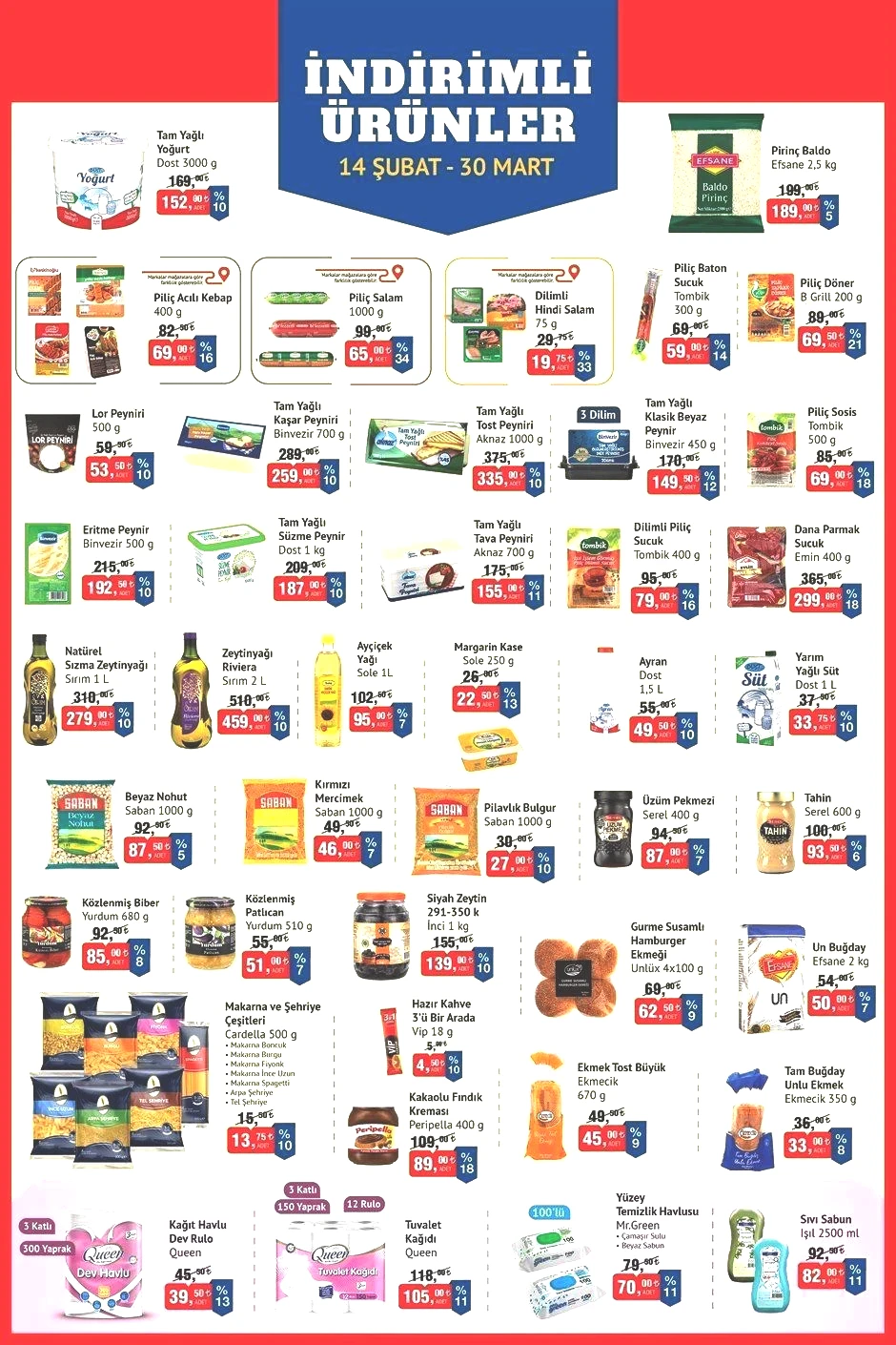 14 ŞUBAT-30 MART BİM İNDİRİMLİ ÜRÜNLER LİSTESİ 14 ŞUBAT-30 MART BİM İNDİRİMLİ ÜRÜNLER LİSTESİ