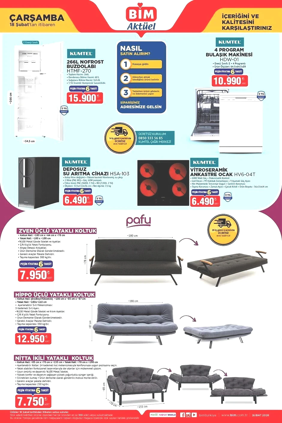 18 ŞUBAT ÇARŞAMBA BİM EVE TESLİM KATALOĞU 18 ŞUBAT ÇARŞAMBA BİM EVE TESLİM KATALOĞU