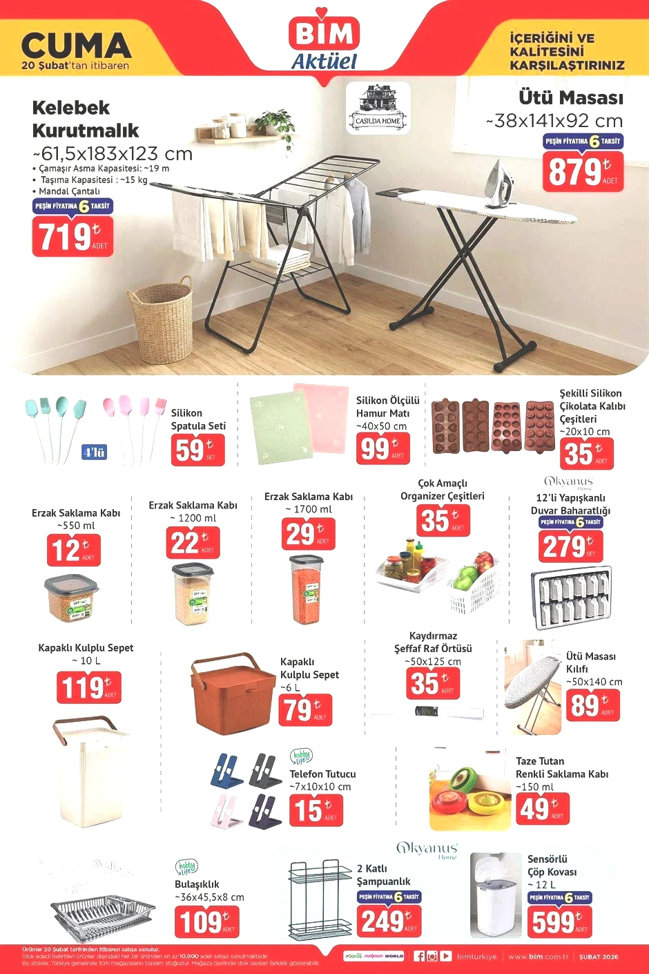 20 ŞUBAT CUMA BİM AKTÜEL KATALOĞU 20 ŞUBAT CUMA BİM AKTÜEL KATALOĞU