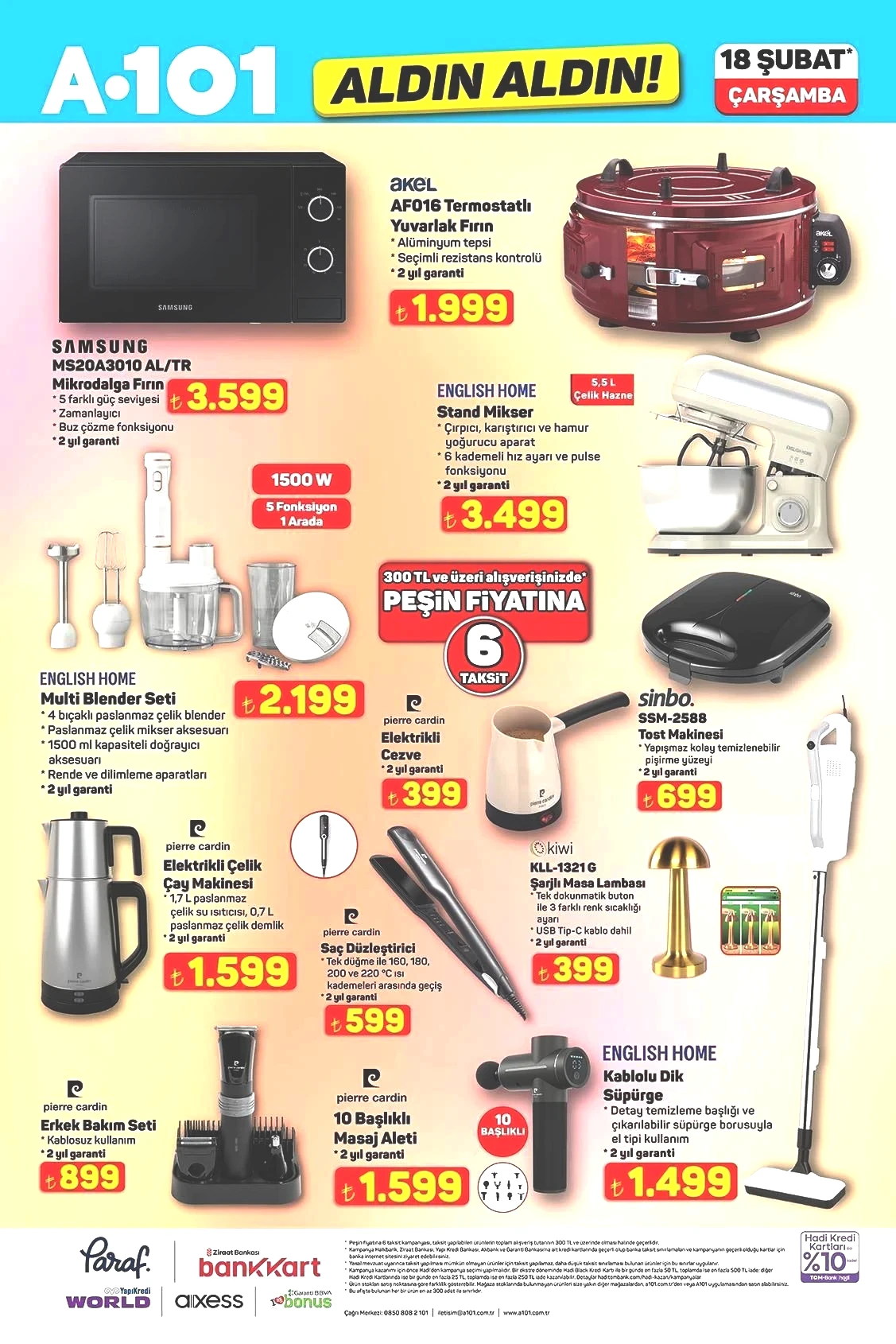 A101 ALDIN ALDIN 18 ŞUBAT AKTÜEL KATALOĞU