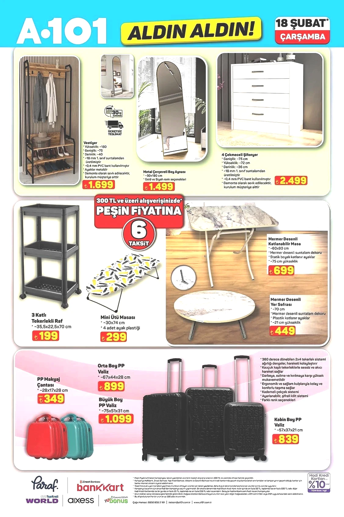 A101 ALDIN ALDIN 18 ŞUBAT AKTÜEL KATALOĞU