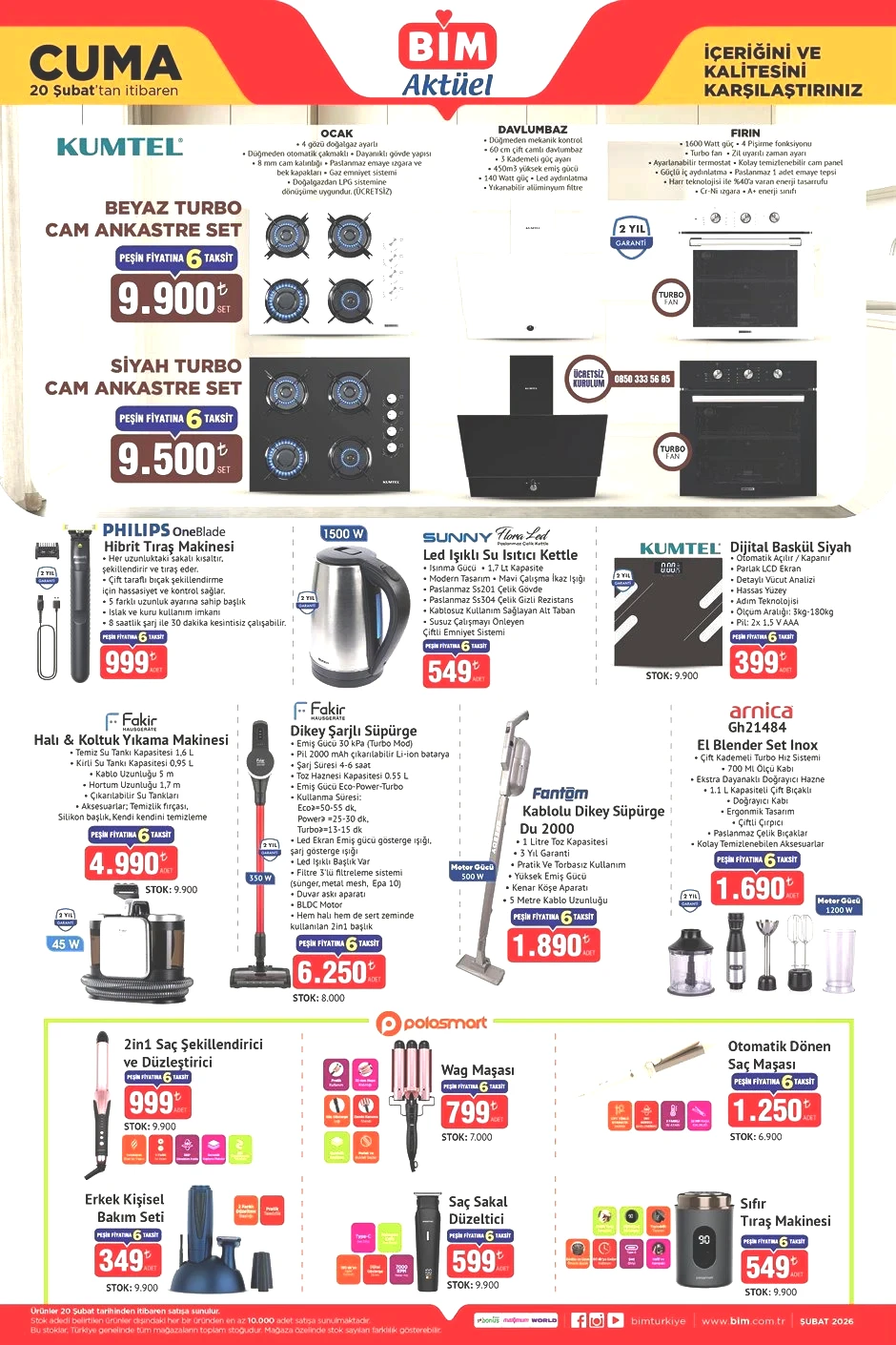 RAMAZAN BİM AKTÜEL 20 ŞUBAT 2026 KATALOĞU (YENİ ÜRÜNLER LİSTESİ TAMAMI) || Bimde bu hafta Cuma indirimleri neler Bim Bütün Piliç, Dana Baton Kavurma, Oyuncaklı Yumurta getiriyor