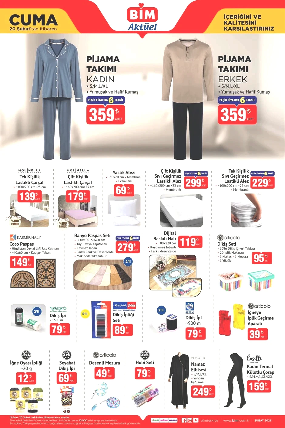 RAMAZAN BİM AKTÜEL 20 ŞUBAT 2026 KATALOĞU (YENİ ÜRÜNLER LİSTESİ TAMAMI) || Bimde bu hafta Cuma indirimleri neler Bim Bütün Piliç, Dana Baton Kavurma, Oyuncaklı Yumurta getiriyor