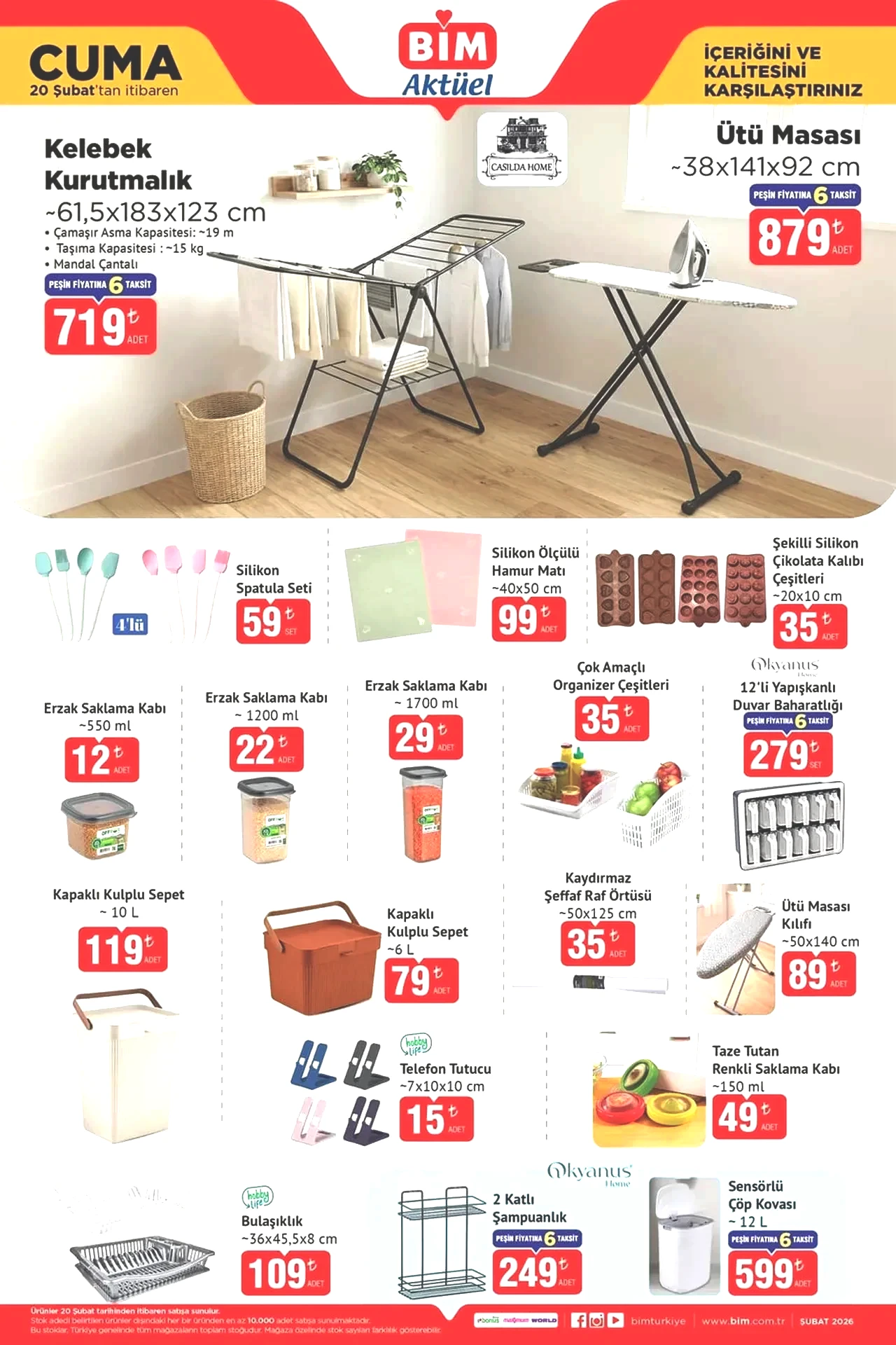 BİM yeni 20-27 Şubat aktüel ürünler kataloğu 2026! Şarjlı süpürge, tam otomatik kahve makinesi, ısıtıcı çeşitleri, digital tost makinesi 
