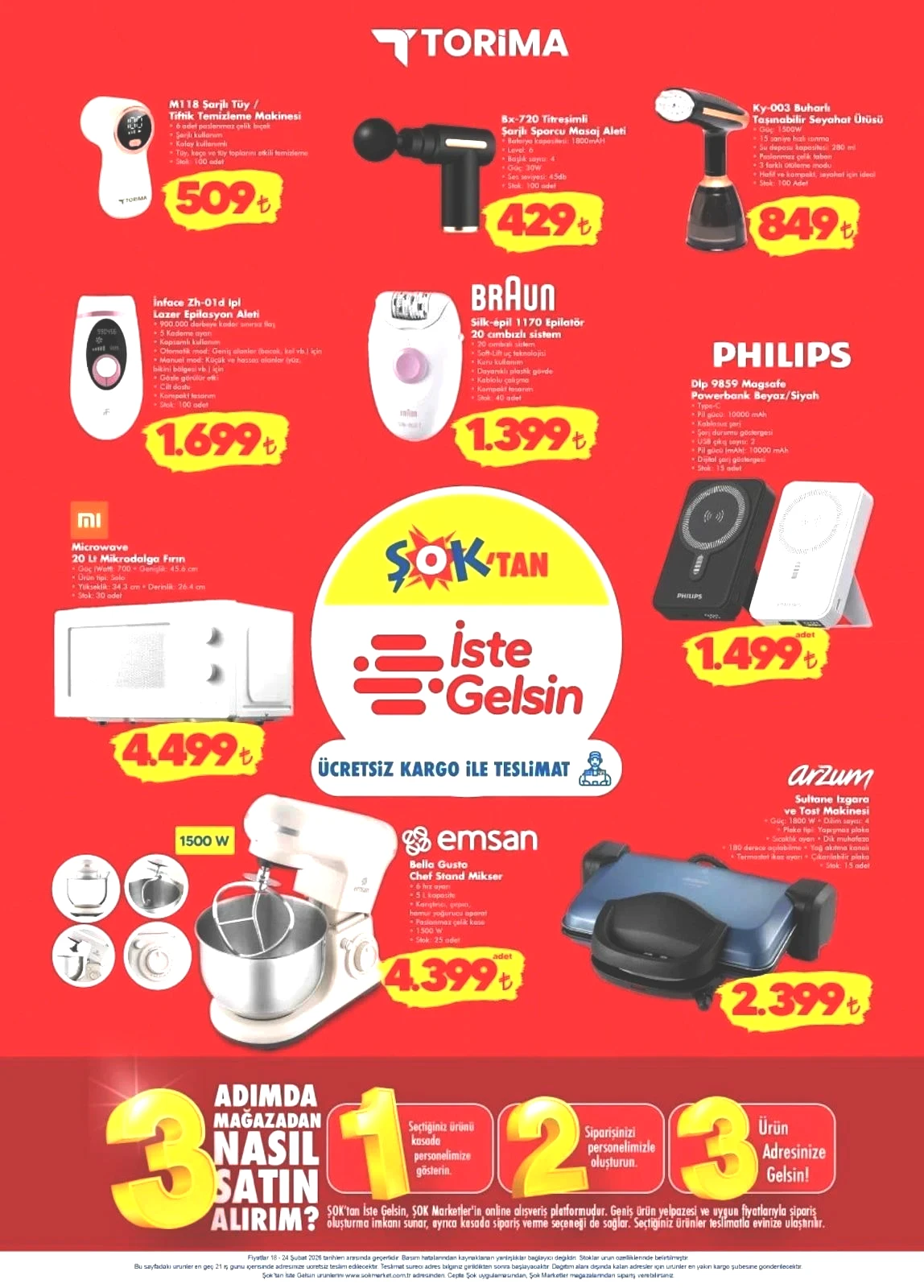 18-24 ŞUBAT ŞOK AKTÜEL KATALOĞU